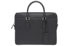 PRADA Leather Laptop Bag, Briefcase, Crossbody Bag Men"s Black