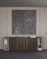 Шкаф средний с 2-мя стеллажами RF.407.DA.PG.DA REEF (РИФФ)