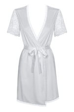 Полупрозрачный пеньюар с кружевными рукавчиками (Размер: S-M) (Цвет: малиновый)