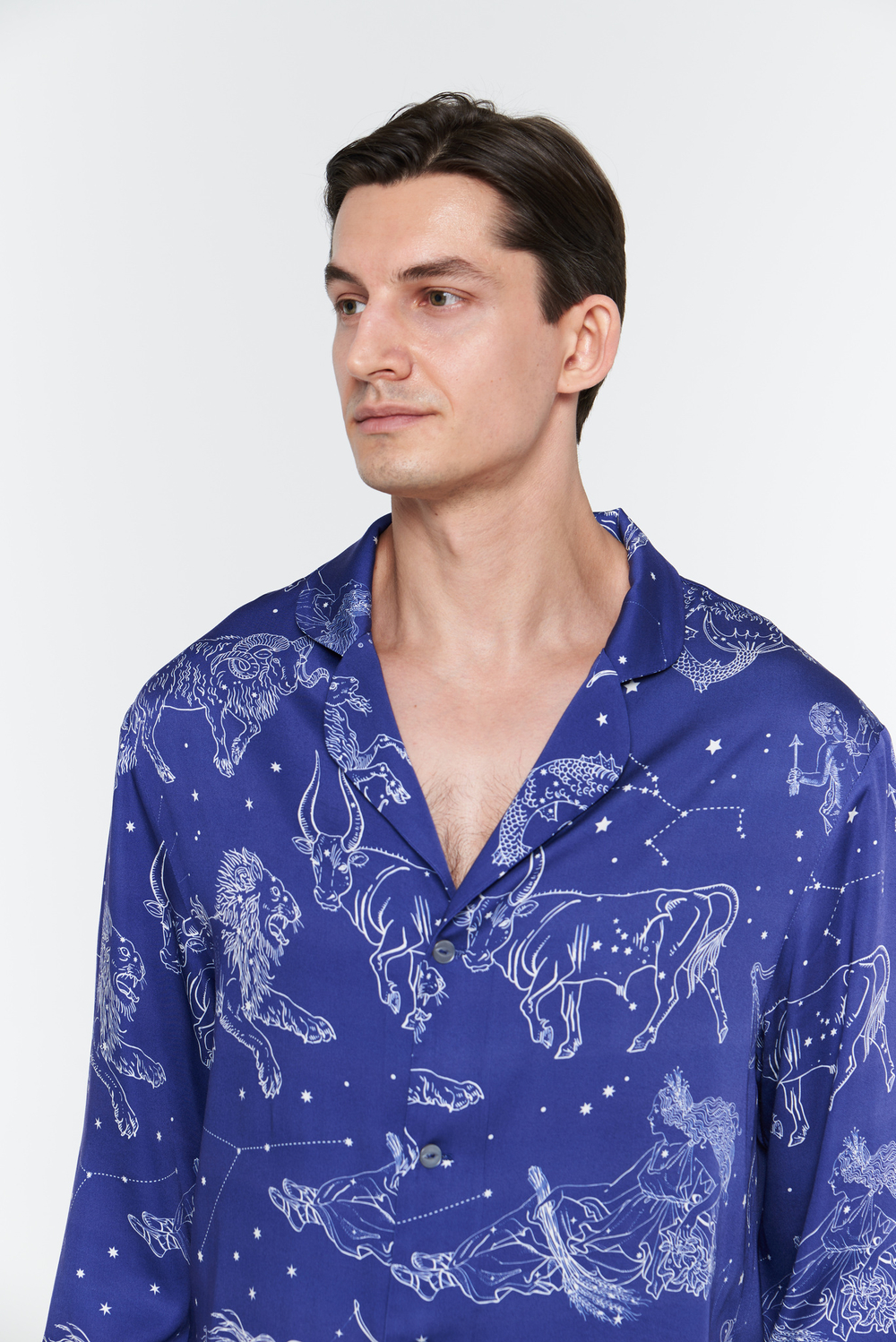 Пижамный костюм из вискозы мужской