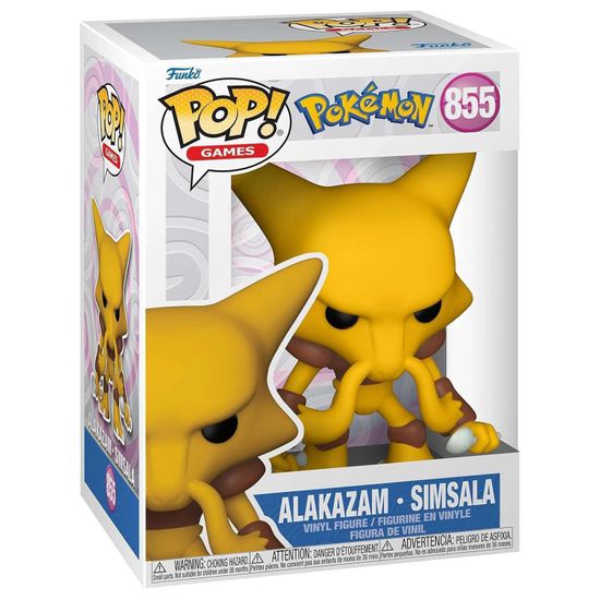 Фигурка Funko POP! Games Pokemon Alakazam (EMEA) (855) 74216 / Фигурка Фанко ПОП! по мотивам франшизы "Покемон", Алаказам