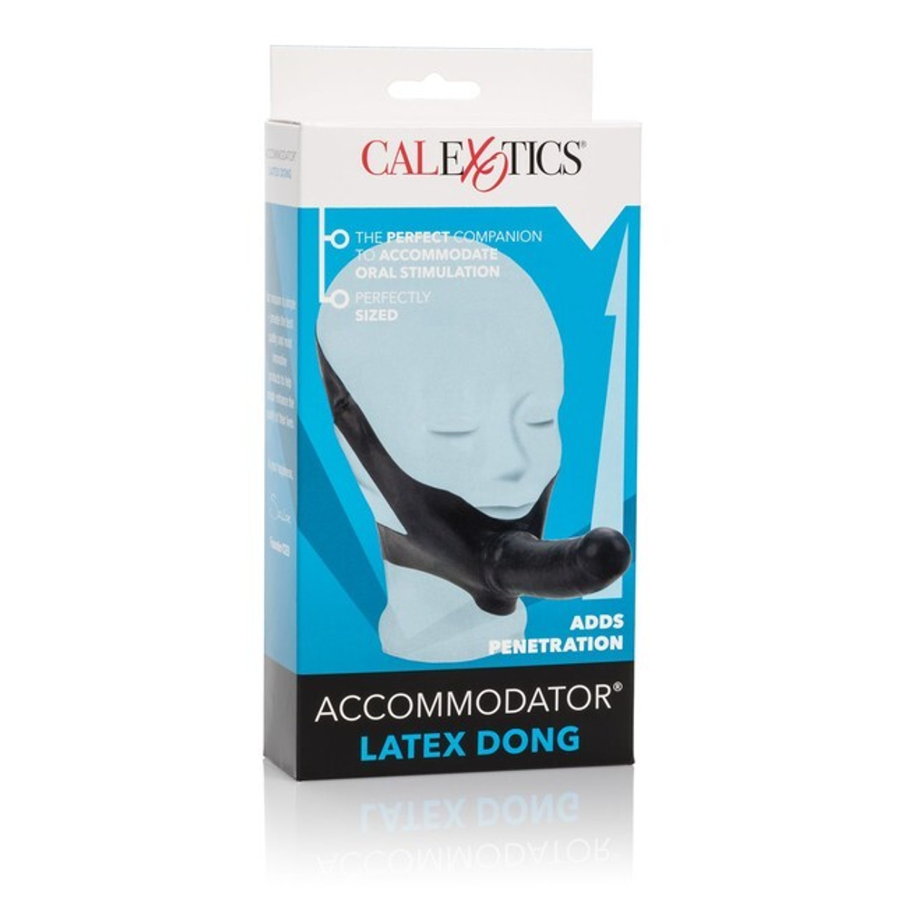 Латексный черный фаллос на голову The Original Accommodator (Цвет: черный)