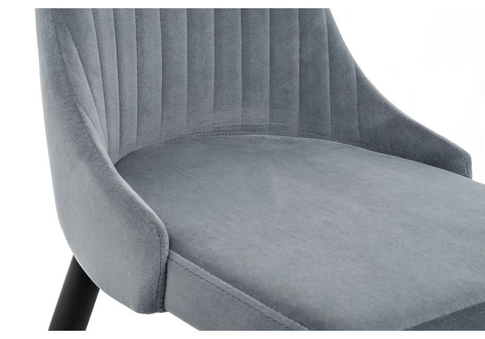 Стул на металлокаркасе Kora gray / black