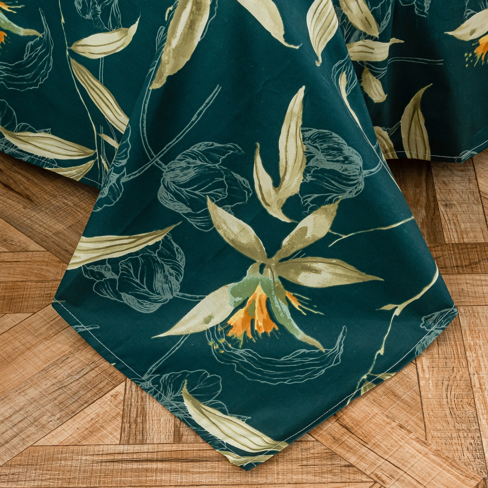 Комплект постельного белья Сатин с Одеялом 100% хлопок OB131