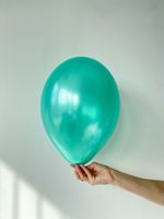 S Шар металлик 12"/30 см №21 бирюзовый (БГ-17)