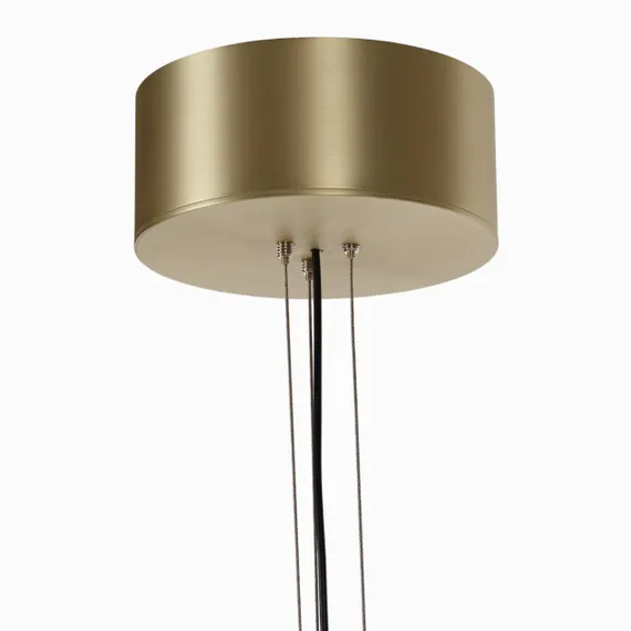 Подвесной светильник Saturn Ø35 см, прозрачный, золотистый