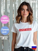 Футболка с надписью мама