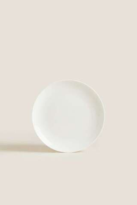 ZARA HOME ТОНКАЯ ФАРФОРОВАЯ ТАРЕЛКА ДЛЯ ХЛЕБА, БЕЛЫЙ