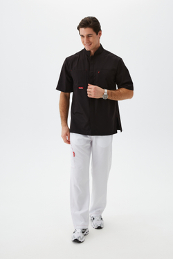 Брюки медицинские мужские Гекай, белый