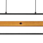 723337 Люстра LODI LED 36W 3240LM ЧЕРНЫЙ/ДЕРЕВО 3000K