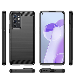 Мягкий защитный чехол в стиле карбон для Oneplus 9RT, серии Carbon от Caseport