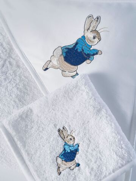 Набор полотенец для новорожденных 120х120 Claire Batiste Atelier Зайчик с капюшоном