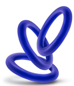 Набор из 3 синих эрекционных колец VS2 Pure Premium Silicone Cock Rings (Цвет: синий)