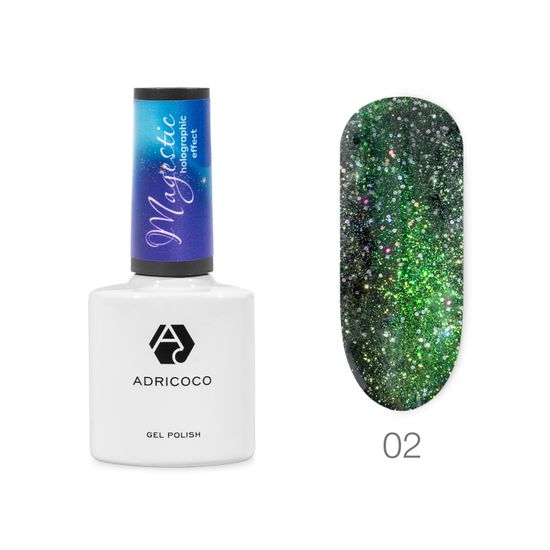 Гель-лак ADRICOCO Magestic #2 Малахитовое чудо (8 мл.)