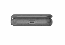 Беспроводное зарядное устройство 2 в 1 Momax Q.Mag Go 20W, складное для MagSafe + Watch, Цвет Серый