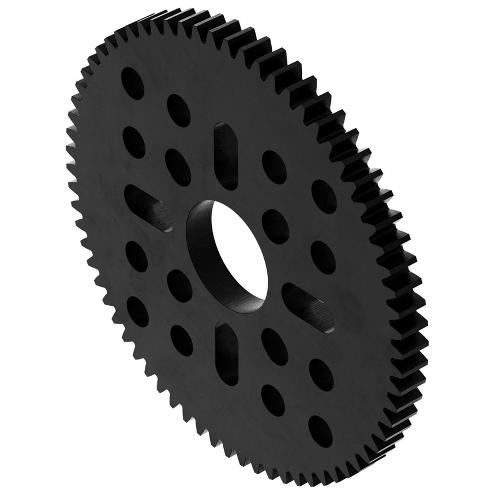 70 Tooth Hub-Mount Gear (MOD 0.8, 4mm Thick Acetal)