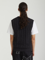 Мужской Жилет Interlaced Jacquard Overdyed
