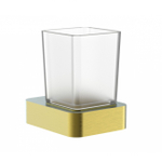 Стакан для зубных щеток с держателем WONZON & WOGHAND LOTTE, Брашированное золото (WW-8321-BG)