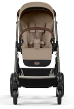 Коляска Cybex Balios S Lux TPE complete Aton S2 Ocean Blue Base One 4 в 1 Almond Beige с дождевиками