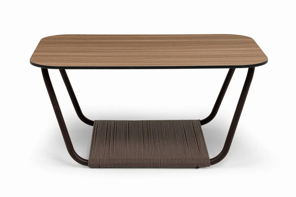 "Гранада" журнальный стол 90х60см из HPL, цвет "дуб"