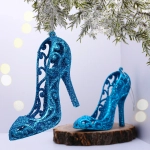 Подвеска «Туфли» 10 см (набор 2 шт), голубой