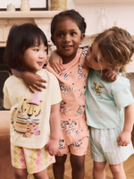 Пижама для девочки Next AC0-784, 3 шт., Розовый, Голубой