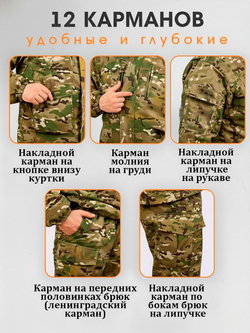 Горка черная рип-стоп 60-62/170-176 для охоты, рыбалки, туризма, военный