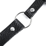 Черный кляп-шарик на регулируемых ремнях (Цвет: черный)