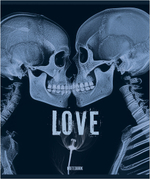 Тетрадь общая 48л, РЕНТГЕН, обложка-мелов.картон+софттач-лак, скрепка, клетка