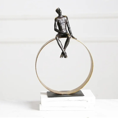 Статуэтка Man on round shelf Decoration-A