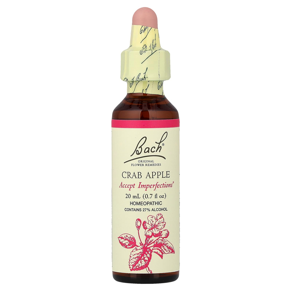 Bach, Original Flower Remedies, крабовое яблоко, 20 мл (0,7 жидк. унц.)