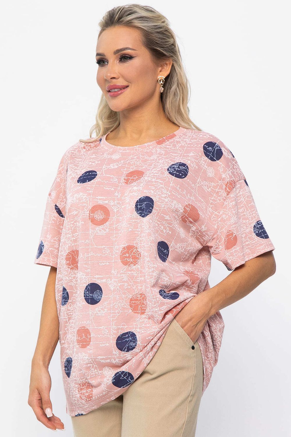 Блуза Тори (нежно-розовая) Б13521-20М LT Collection