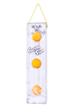 Трехрядные анальные шарики желтые Funny Five (желтый) (Цвет: желтый)