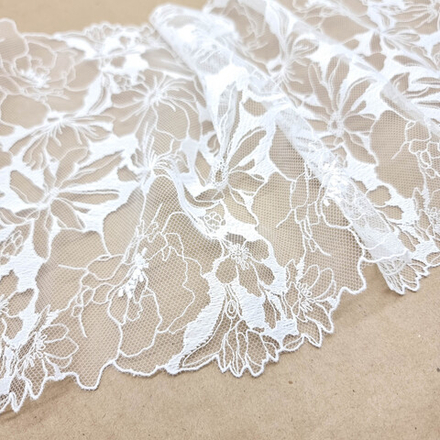 Вышивка на сетке БЕЛЫЕ РОЗЫ, 22см