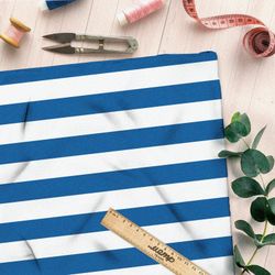 Ткань бязь голубые полоски тельняшка