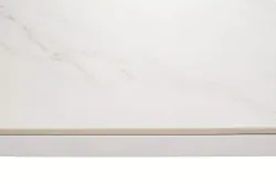 "Меркурий" стол интерьерный раздвижной обеденный из керамики, цвет белый глянцевый