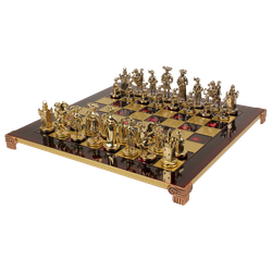 Manopoulos Шахматы бронзовые Рыцари Средневековья