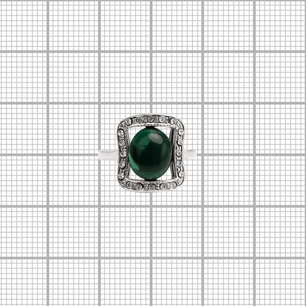 "Сафари" кольцо в серебряном покрытии из коллекции "Самоцветы" от Jenavi
