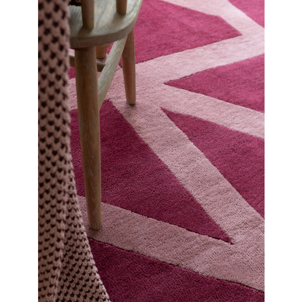 Ковер шерстяной ручной работы geometric dance бордового цвета, 160х230 см
