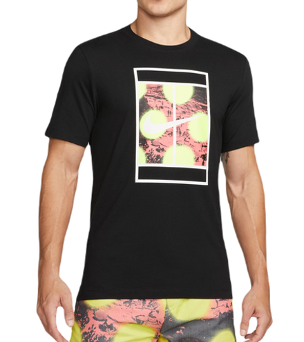 Мужская теннисная футболка Nike Court Tennis T-Shirt - black
