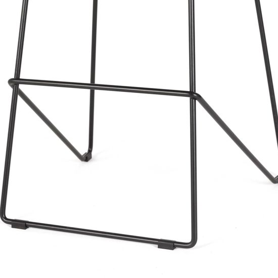 Барный стул Vivid Soft металлический сиденье серая ткань