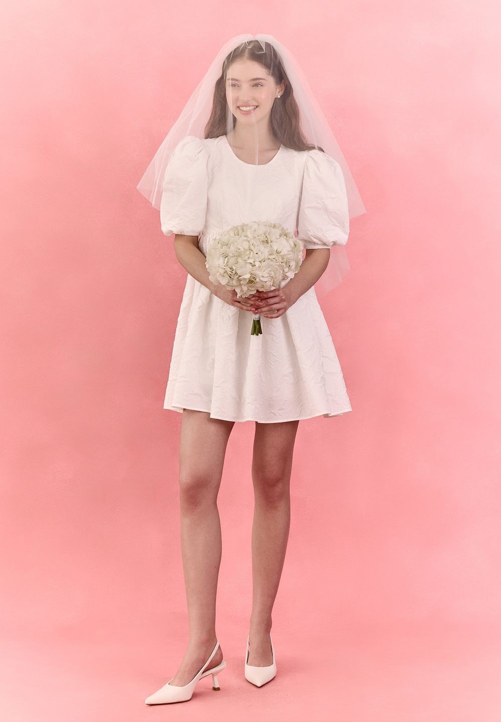 Платье Coco white mini