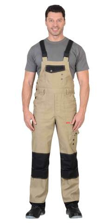 Полукомбинезон "Вест-Ворк" бежевый с черным