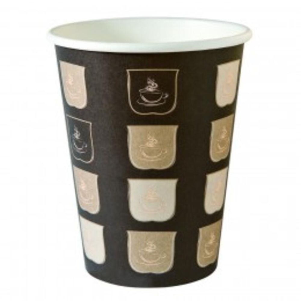 Стакан однослойный для горячих напитков 360 мл, картон, 50 шт, Garcia de Pou (крышка 812