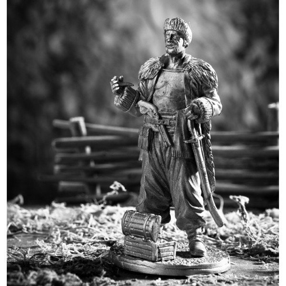 Фигурка из олова Атаман Запорожской сечи