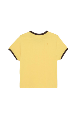 ZARA X BENITO ANTONIO ФУТБОЛКА УКОРОЧЕННОГО КРОЯ С КОРОТКИМИ РУКАВАМИ, ЖЕЛТЫЙ