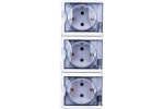 Розетка 3-местная накладная IP54, 16A-250В, белый Эксперт ЭРА