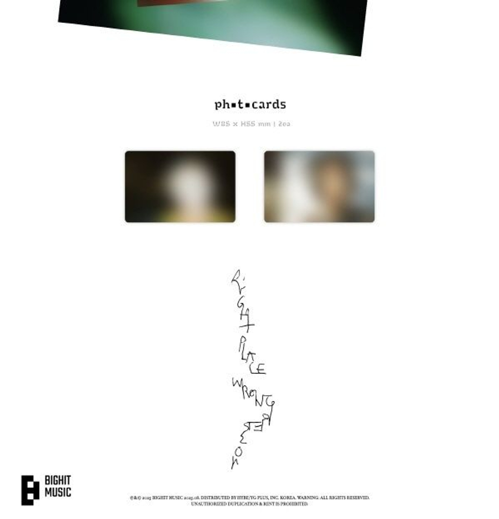 Альбом RM (BTS) - Right Place, Wrong Person Vol.2 LP Version