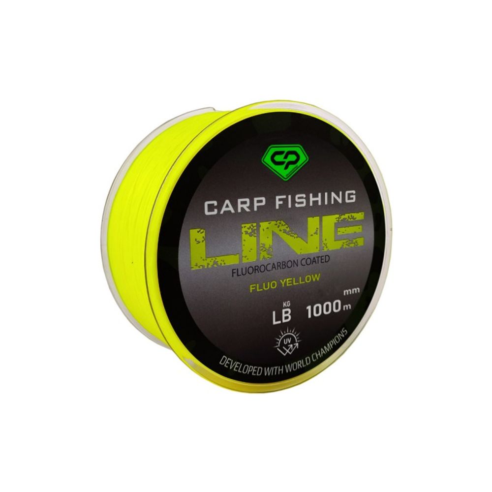 CARP PRO Леска Fluorocarbon Coated Fluo Yellow 1000м 0,370мм