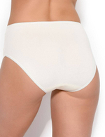 Набор из 2 хлопковых высоких +size трусиков-слип Esencial (Размер: XXL) (Цвет: кремовый)